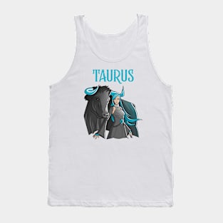 Taurus Zodiac Beautiful Female Tank Top